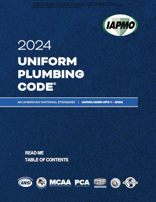 2024 Uniform Plumbing Code Hard Cover with Tabs