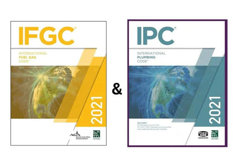 2021 IFGC & IPC Combo Pack | International Fuel Gas Code + Plumbing Code Books (ICC Official Editions, Paperback - Pcplbooks