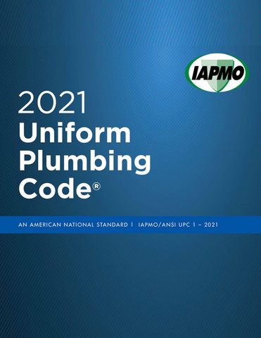 2021 Uniform Plumbing Code Book
