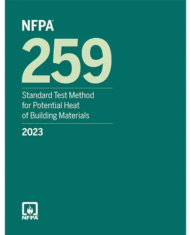 2023 NFPA 259 Standard Test Method for Potential Heat of Building Materials