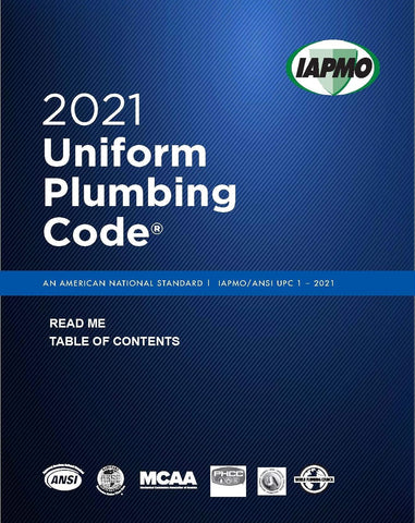2021 Uniform Plumbing Code