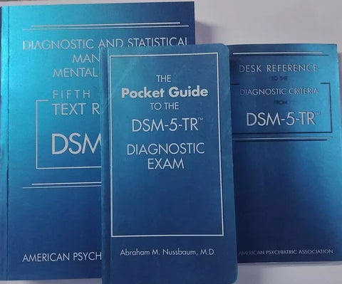 DSM 5 TR Paperback & Desk Reference & Pocket Guide to Diagnostic Exam Combo Pack 978-0890425763 978-1615373574 978-0890425794