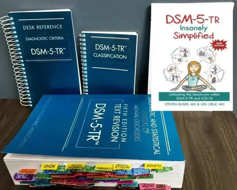 DSM 5 TR + Index tab, Desk Reference Spiral, Classification & DSM SIMPLIFIED Combo - Pcplbooks