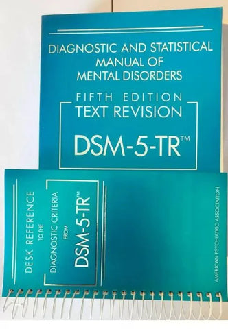 New DSM 5 TR Paperback Soft & Desk Reference Spiral Combo Pack 978 - 0890425763 + 978 - 0890425800 - Pcplbooks